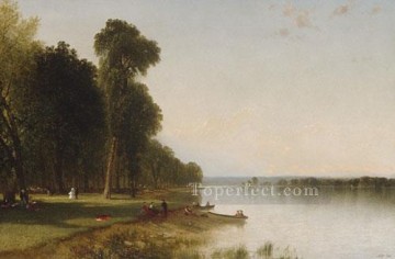  verano Obras - Día de verano en el lago Conesus paisaje luminiscente John Frederick Kensett
